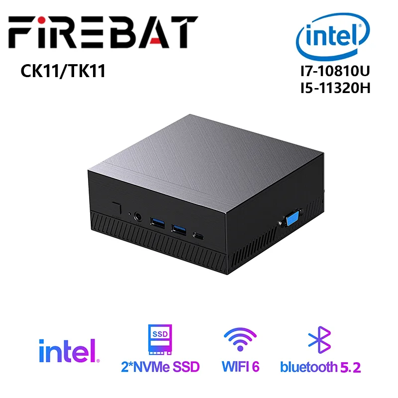 FIREBAT ̴ PC ̹ ũž ǻ, CK11 TK11,  I7-10810U I5-11320H,  11, DDR4 SSD, ̴ PC, WIFI6, BT5.2